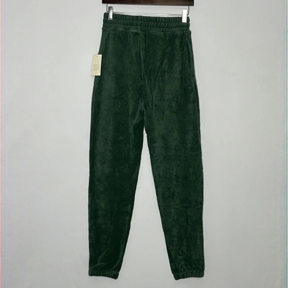 Tularosa Green Terry Jogger Lounge Pants - NEW - Size XS - Picture 4 of 9